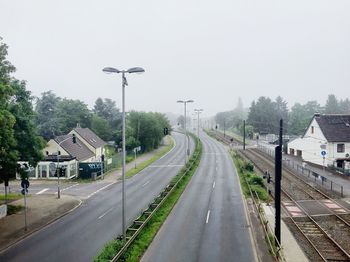 Road passing through landscape