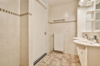 Interior of bathroom