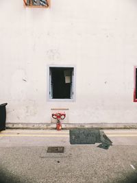 Small window on wall of building