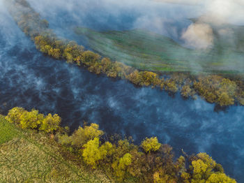 Drone view of river