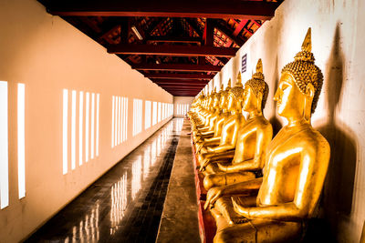 Buddha statues in temple