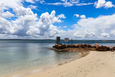 Scenic view of sea against sky