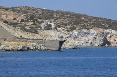 Old ruined ship loading station