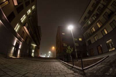 City street at night