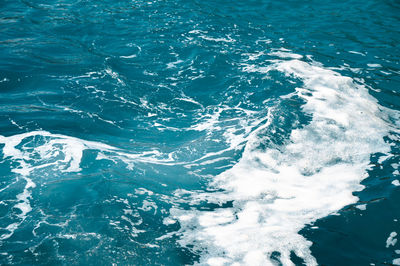 Full frame shot of foamy sea