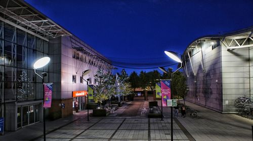 Illuminated built structure at night