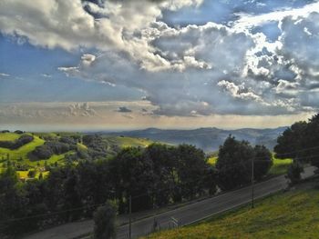 Scenic view of landscape against sky