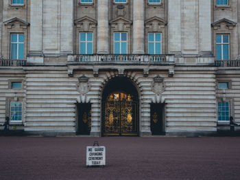 Facade of historical building