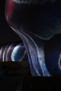 Low angle view of illuminated building