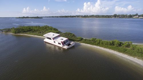 Boats in sea