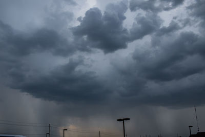 Low angle view of cloudy sky