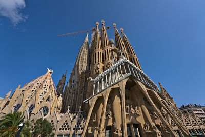 The famous church sagrada familia in barcelona