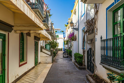 Street amidst buildings in city