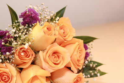 Close-up of rose bouquet