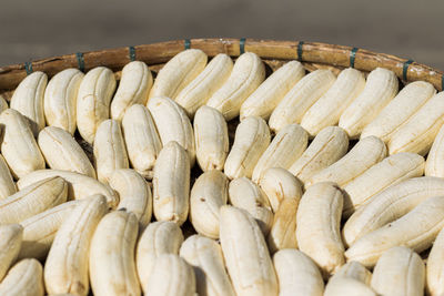 High angle view of vegetables for sale in market