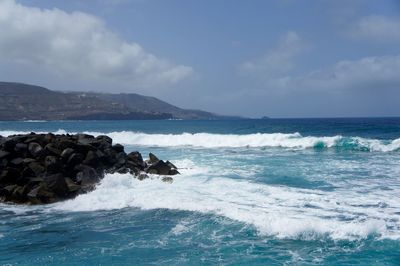 Scenic view of sea against sky