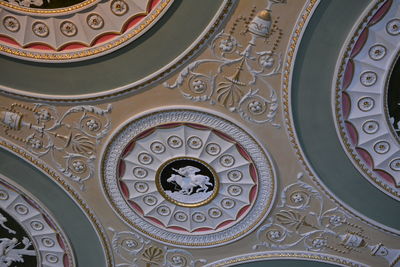 Full frame shot of ornate ceiling