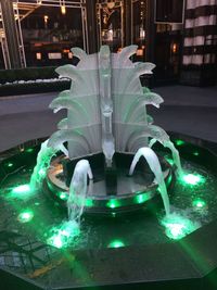 Illuminated city at night