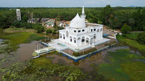 High angle view of a building