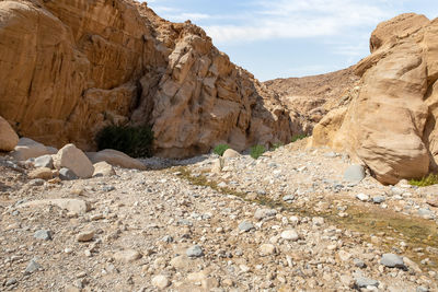 Rock formations in cave