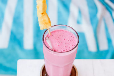 Close-up of drink on table