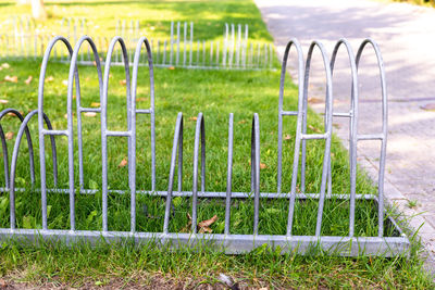 Bicycle stand in nature