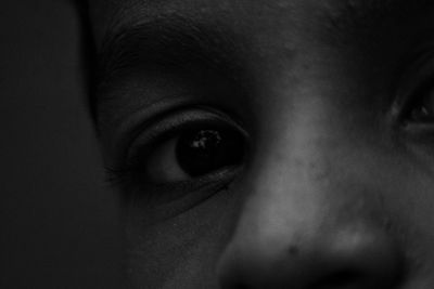 Close-up portrait of young woman