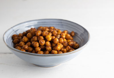 Close-up of food in bowl on table