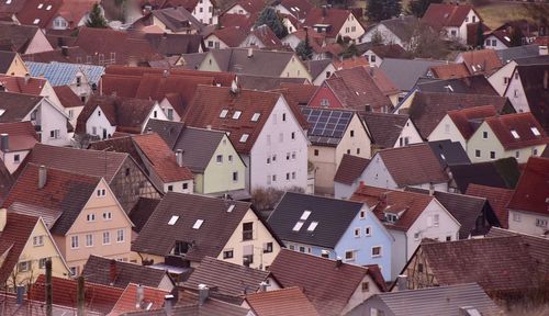 Full frame shot of houses in city