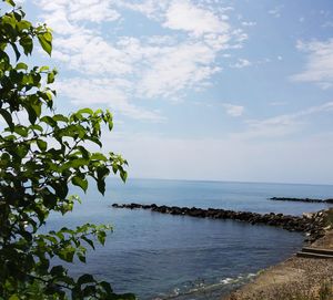 Scenic view of sea against sky
