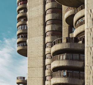 Low angle view of buildings in city