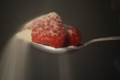 Close-up of dessert in plate