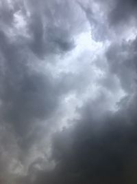 Low angle view of storm clouds in sky