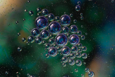 Full frame shot of bubbles in water