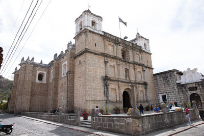 Low angle view of historical building against sky