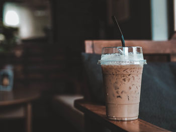 Close-up of drink on table