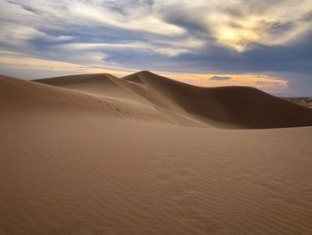 Scenic view of desert against sky