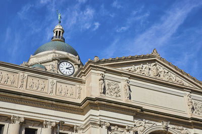 Low angle view of historic building against sky