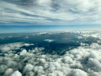 Aerial view of cloudscape