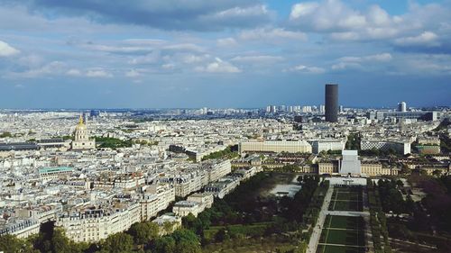 High angle view of cityscape