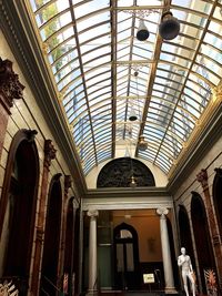 Low angle view of ceiling of building