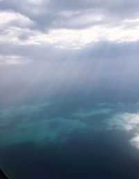 Aerial view of cloudy sky