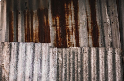 Full frame shot of rusty metal