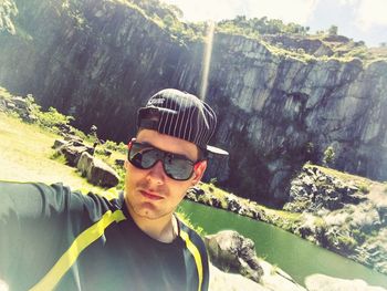 Young man in sunglasses