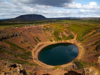 Scenic view of landscape against sky