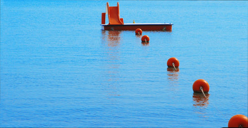 Boats in calm sea