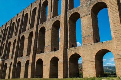 Low angle view of historical building against sky