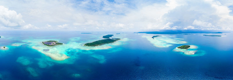 Panoramic view of sea against sky