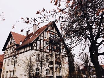 Low angle view of building against sky