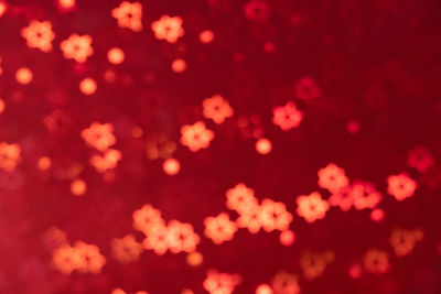 Defocused image of lights